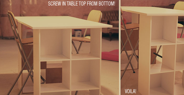 How To Make an Easy DIY Craft Table with Storage - Wonder Forest