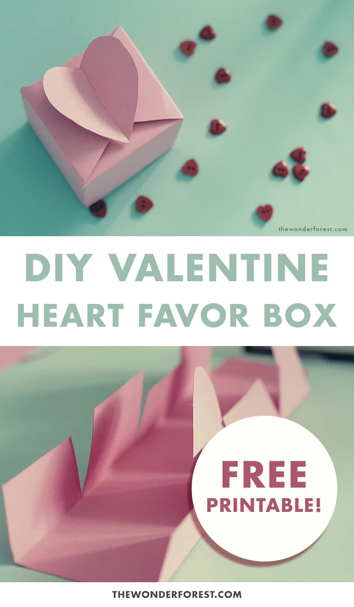 DIY Heart Favor Box and Printable