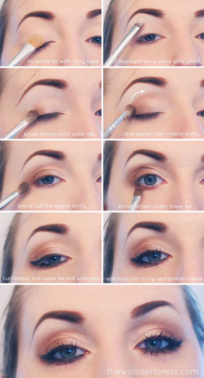 everyday eye makeup step by step