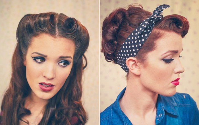 ROCKABILLY PINUP GIRL HAIR TUTORIAL