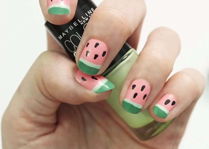 Yummy Watermelon Nails in 4 Simple Steps - Wonder Forest Yummy Watermelon Nails in 4 Simple Steps - Wonder Forest