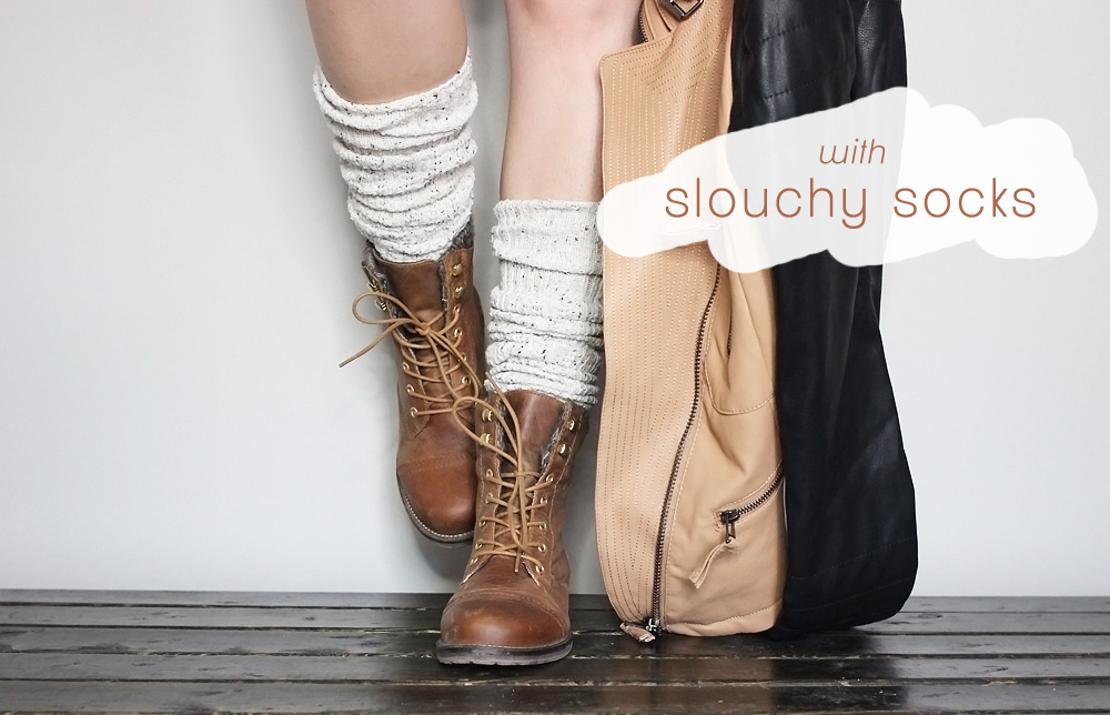 slouch socks with boots