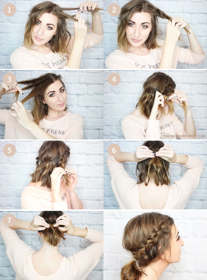 32 Cute & Easy Updos for Short Hair for Special Occasions