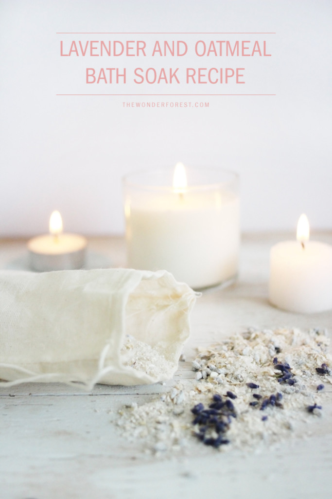 lavender and oatmeal bath soak