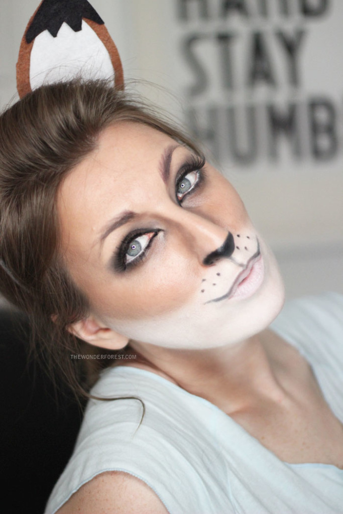 Fox Makeup for Halloween Costume