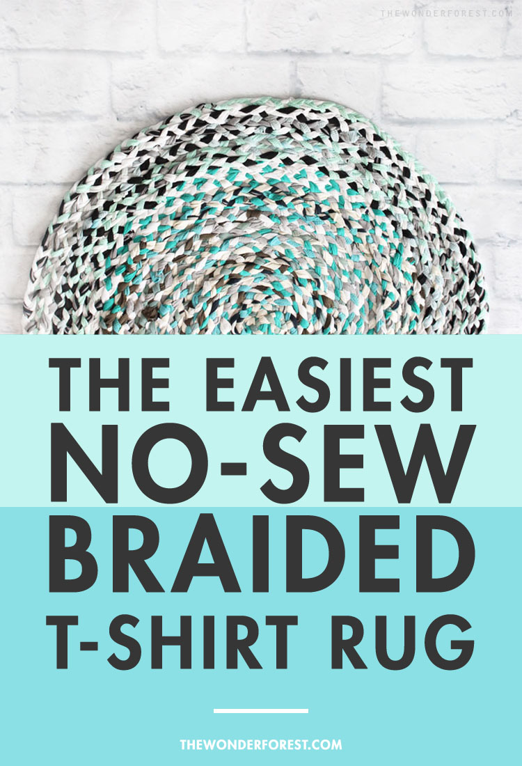 Easy Braided T-shirt Rug Tutorial