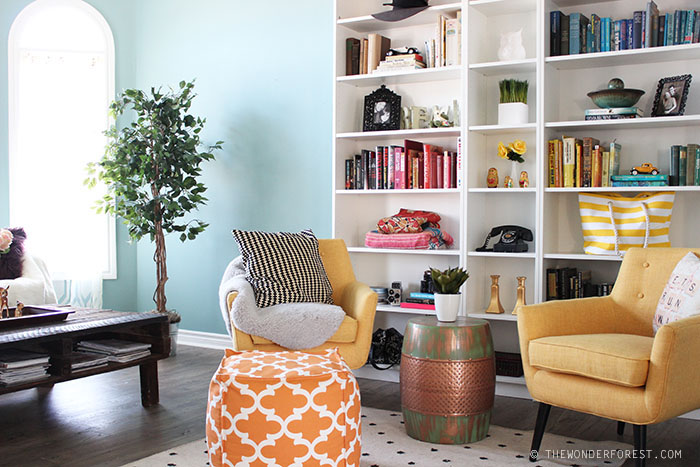 Bright Eclectic Living Room