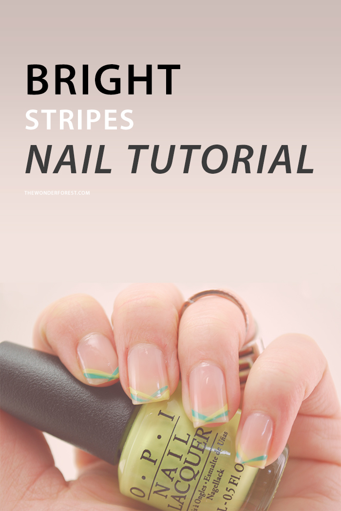 Bright Stripes Nail Tutorial