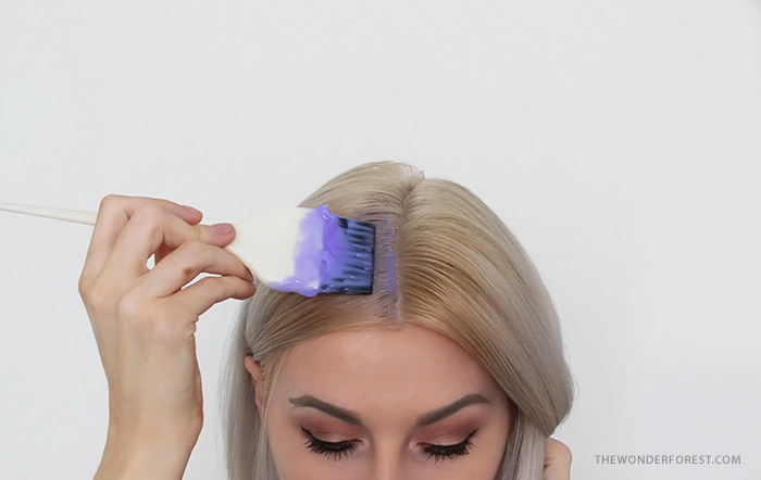 Applying DIY Hair Toner