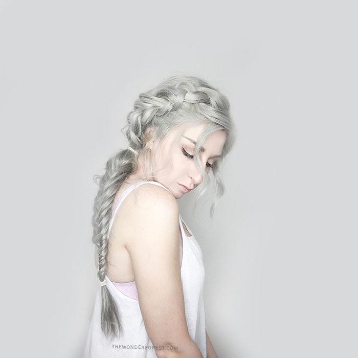 Silver Hair Braid