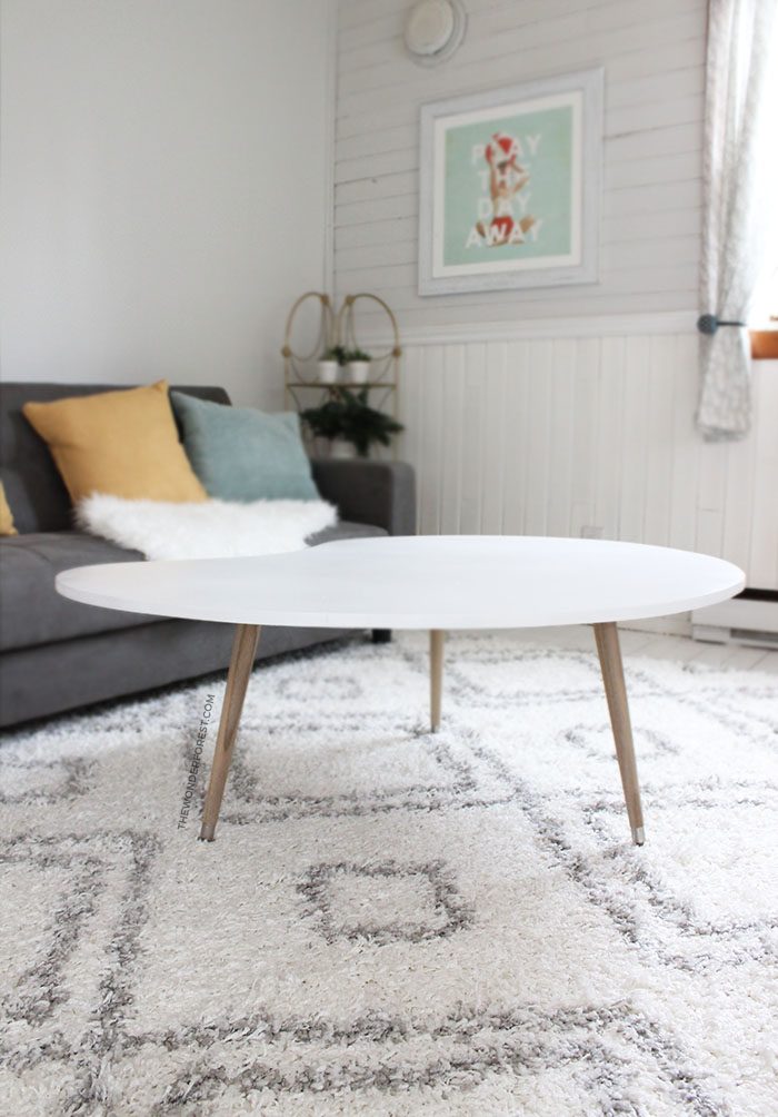 Make this DIY Mid Century Table for Under $50!