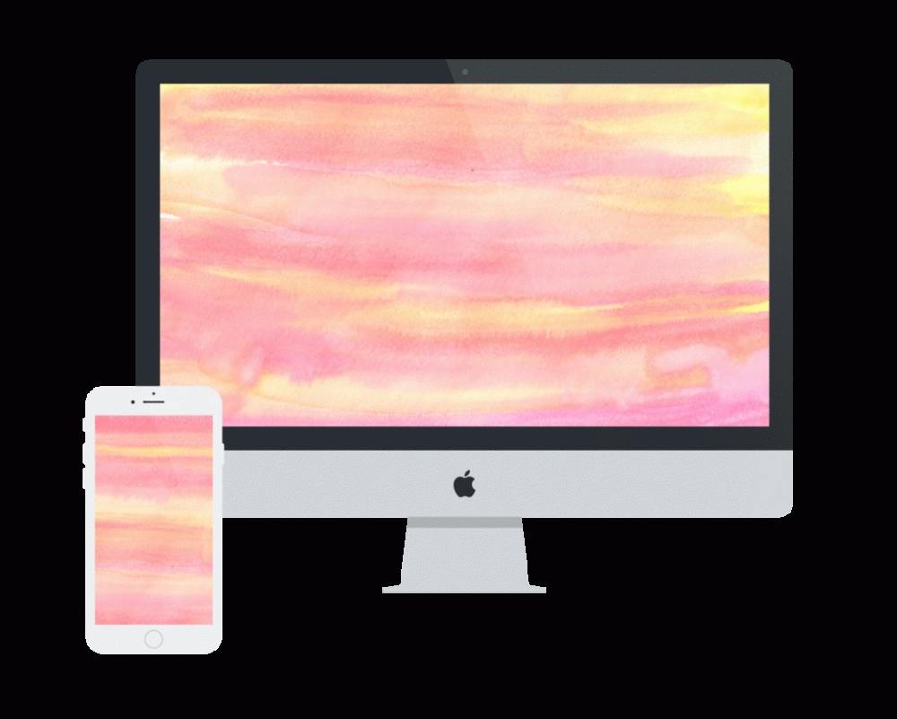 Tech Tuesday: Spring Watercolour Wallpaper