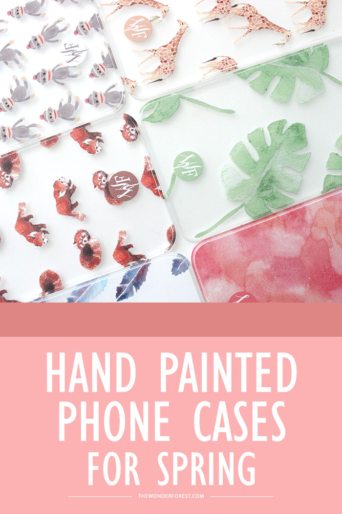 Hand Painted Watercolour Phone Cases for Spring