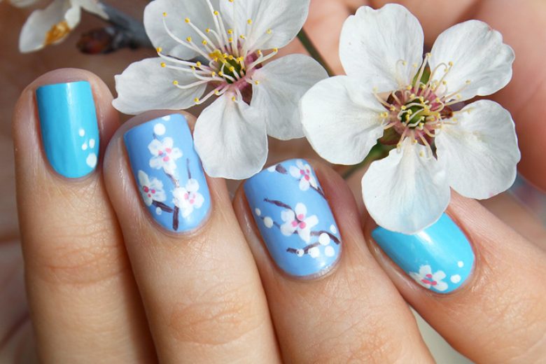 Cherry Blossom Nail Art Tutorial in Arbroath - wide 3