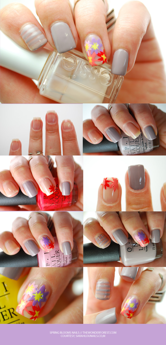 Spring Blooms Nail Art Tutorial
