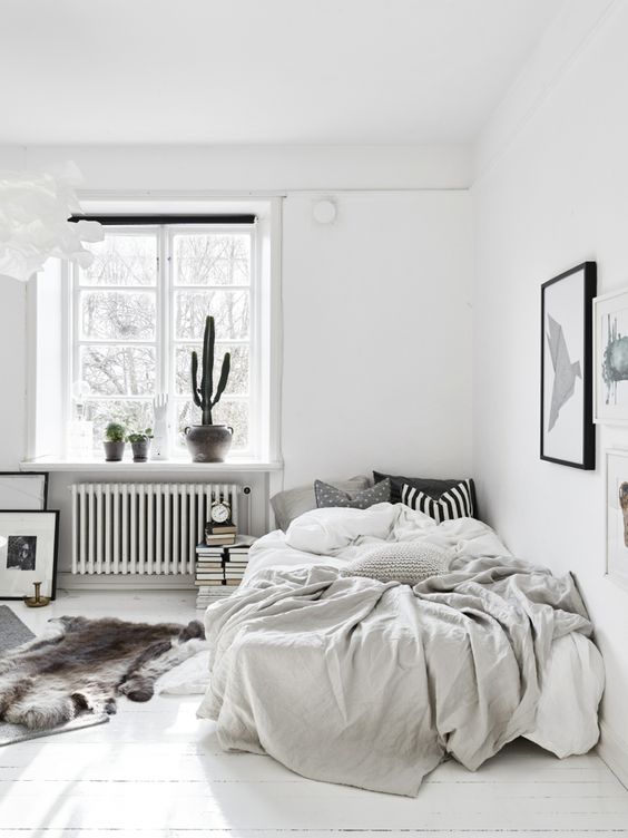 Lovely monochrome bedroom