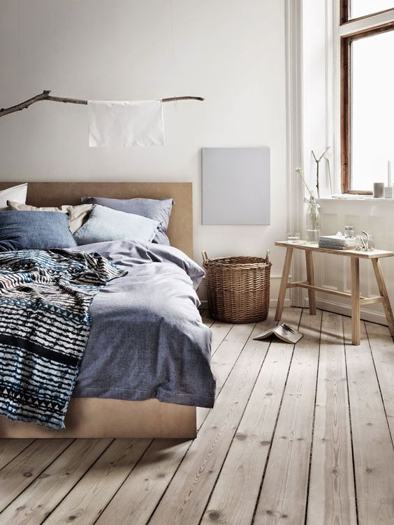 Rustic nordic bedroom