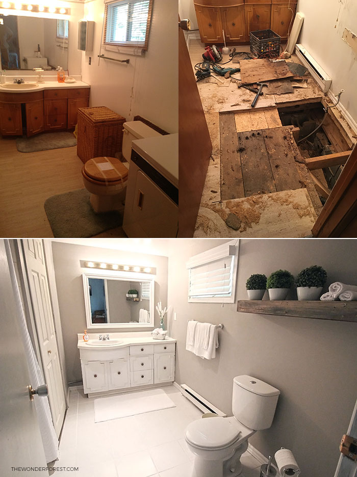 Bathroom Before and After