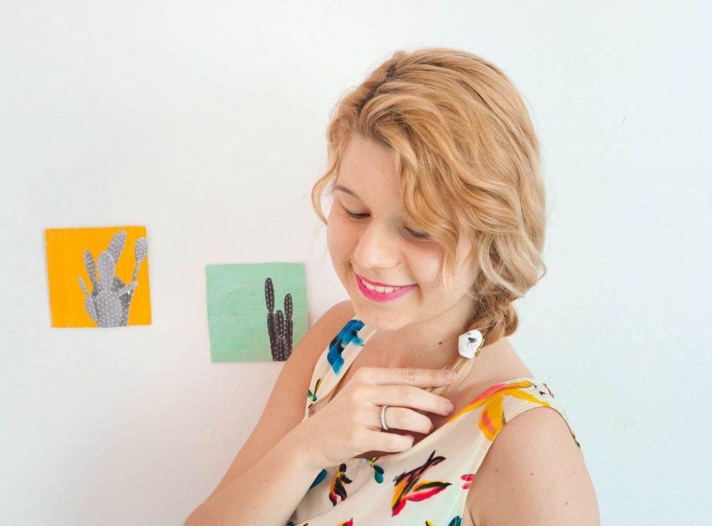 DIY: Splattered Ponytail Holder