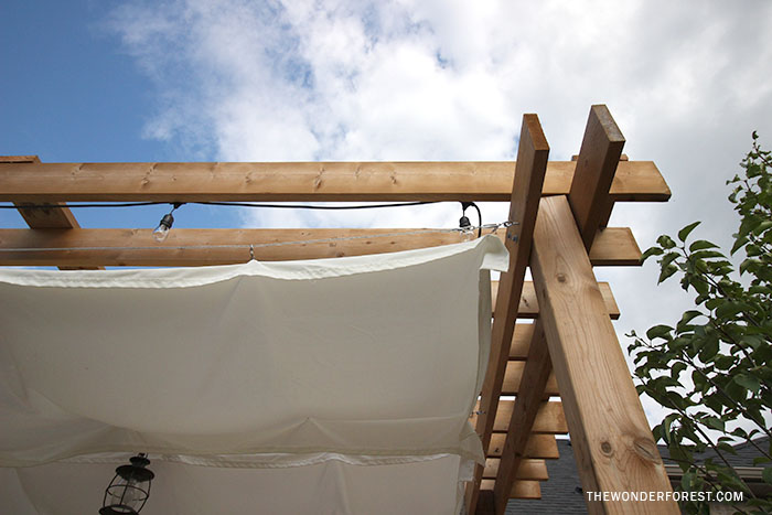 How to make a canopy for pergola shade