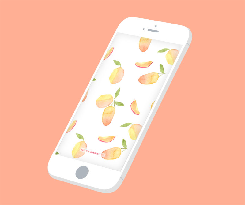 FREE Watercolour Fruit iPhone Wallpapers