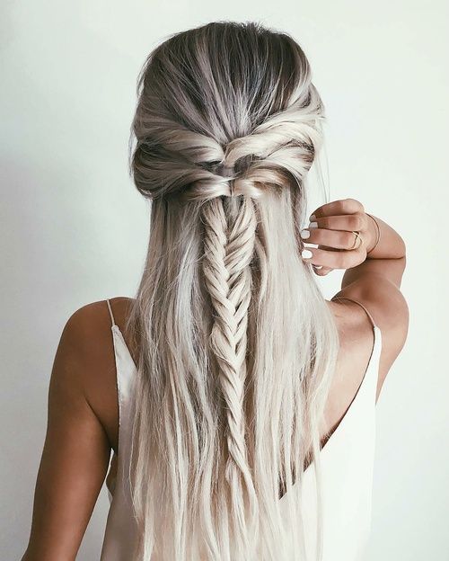 Half up twist braid