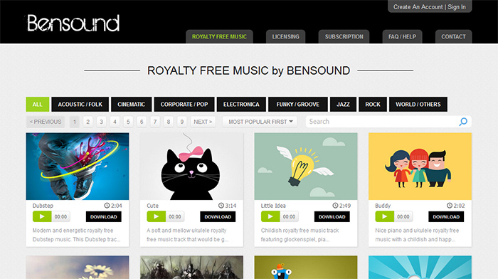 Royalty Free Creative Commons Music