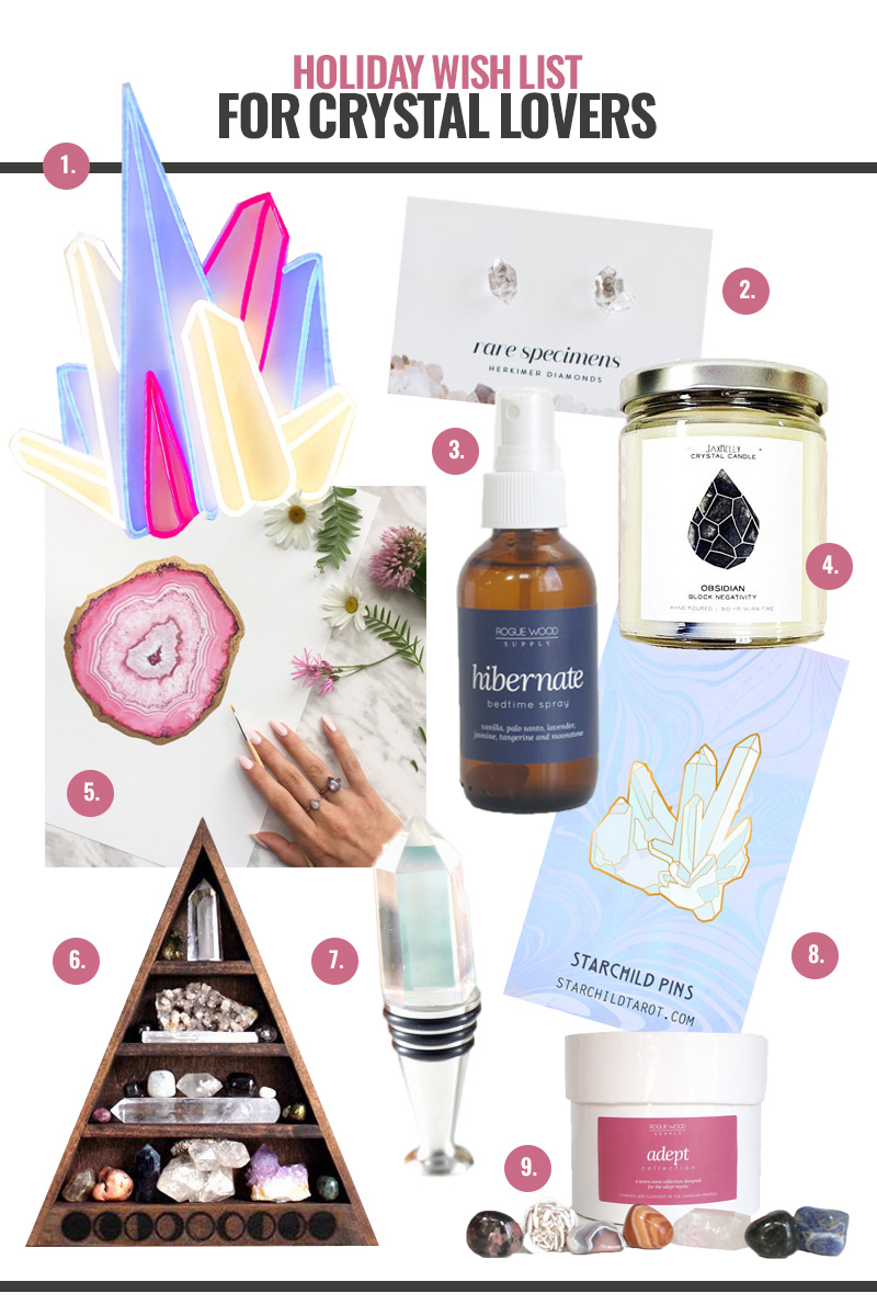 Holiday Gift Guide for the Crystal Lover
