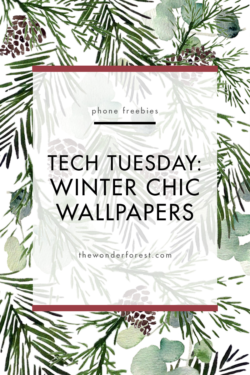 Tech Tuesday: Winter Chic Wallpapers