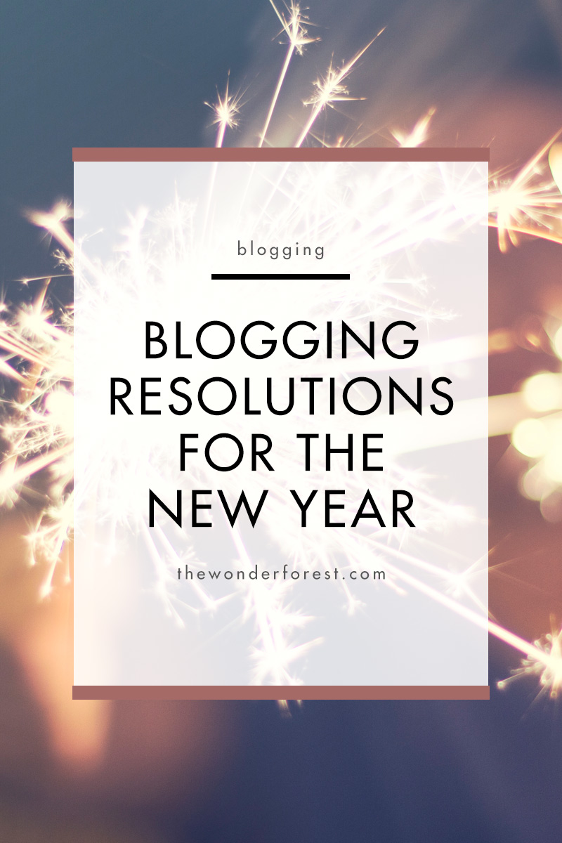 Blogging Resolutions for the New Year