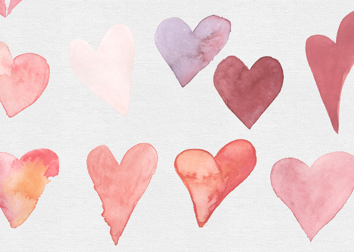 TECH TUESDAY: Watercolour Hearts Clip Art