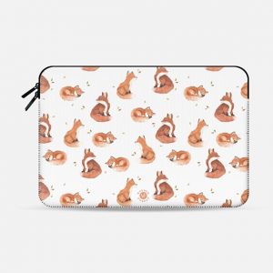 Fancy Foxes Macbook Case by Wonder Forest