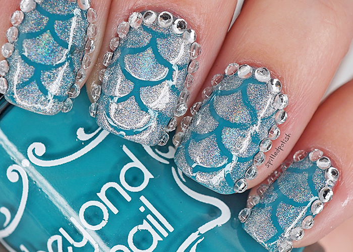 Mermaid Fish Scale Nail Art Tutorial - wide 1