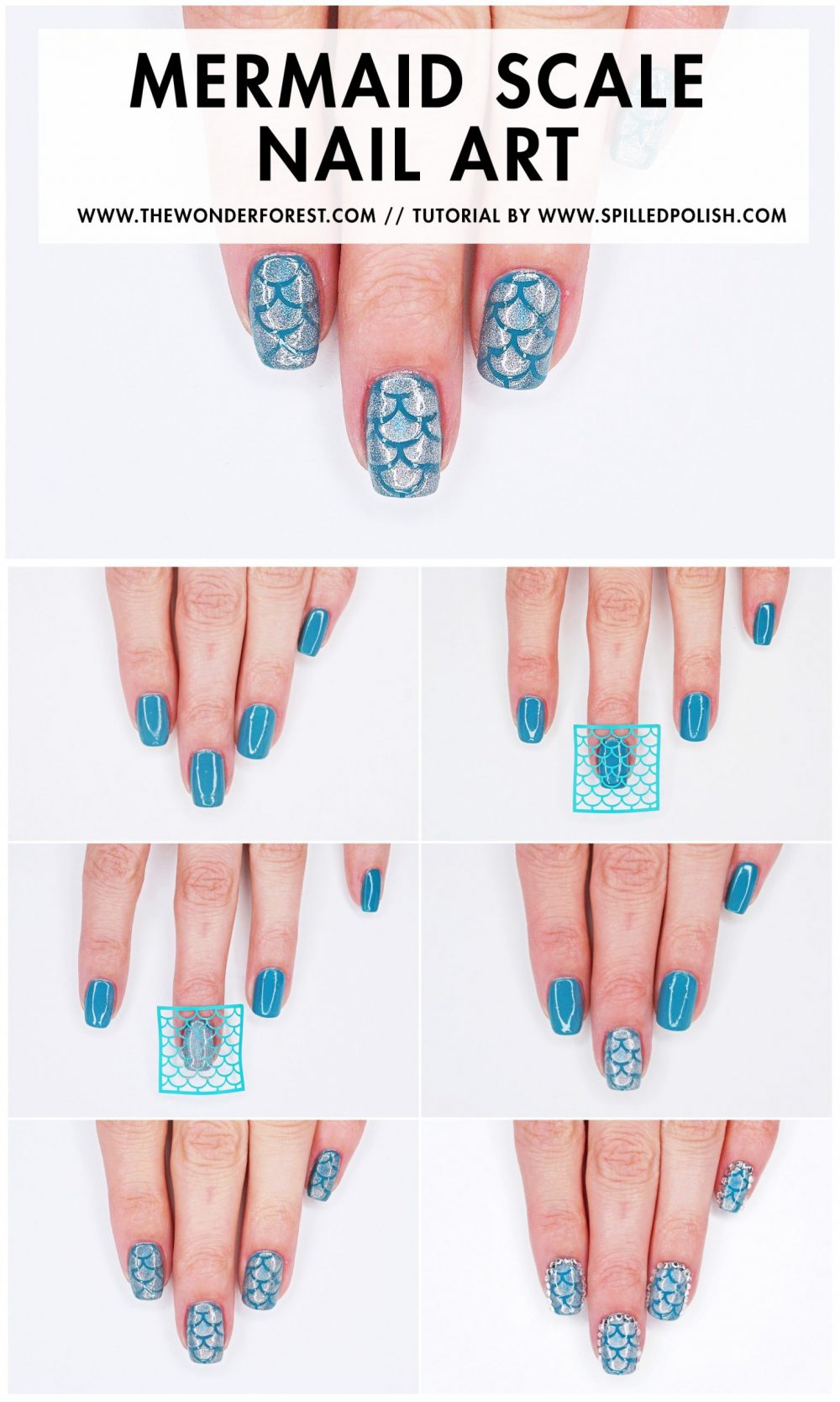 Mermaid Scale Nail Art Tutorial