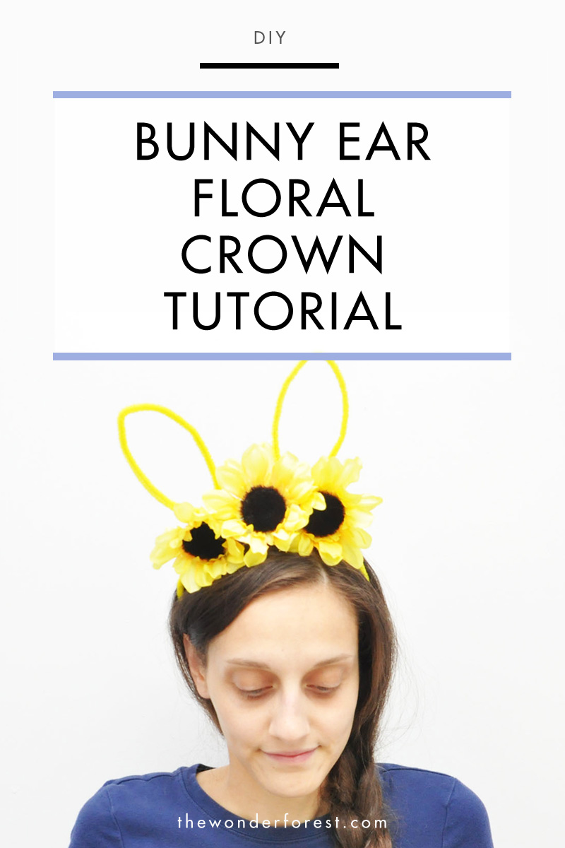 Bunny Ear Floral Crown Tutorial