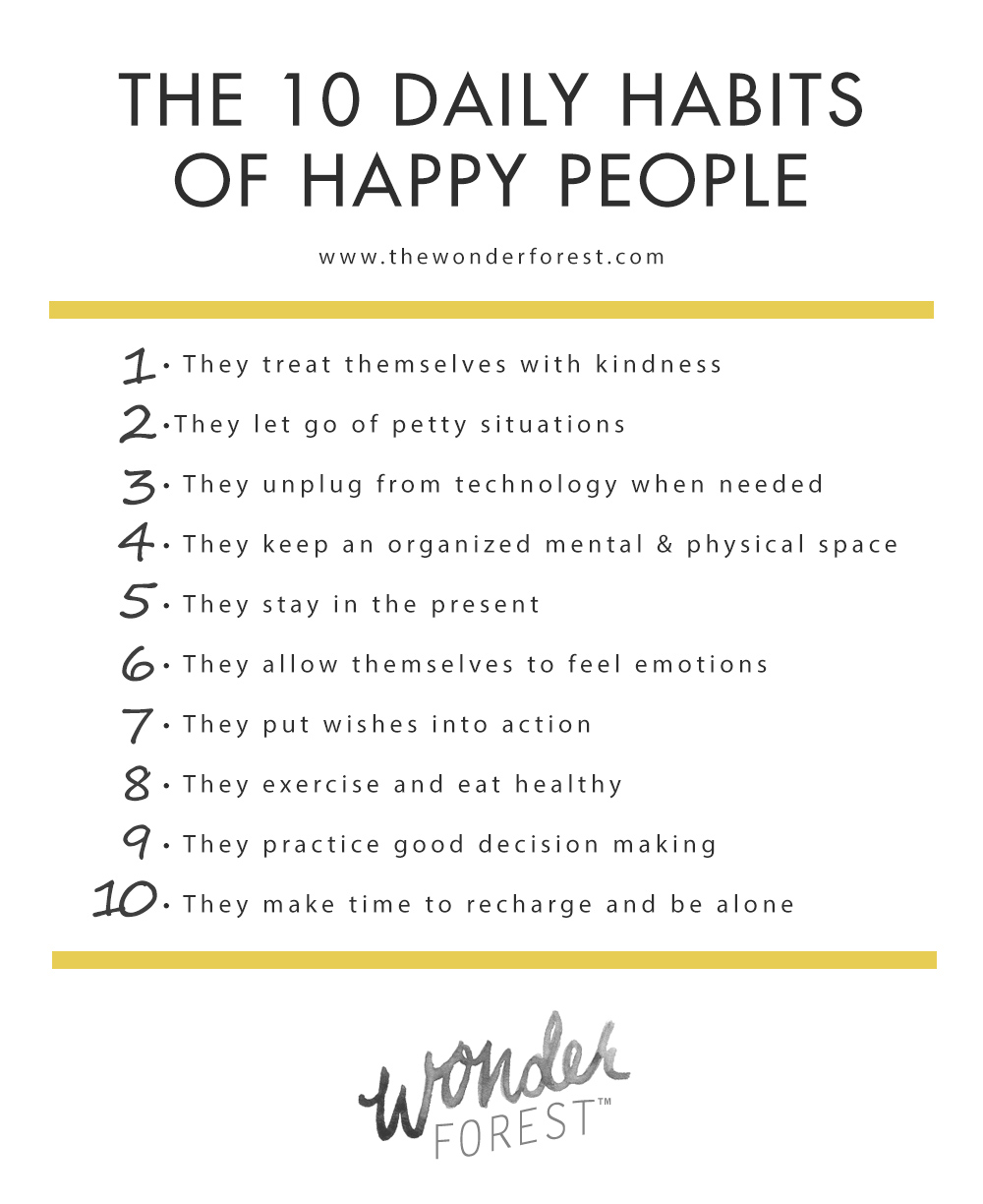 The 10 Daily Habits of Happy People