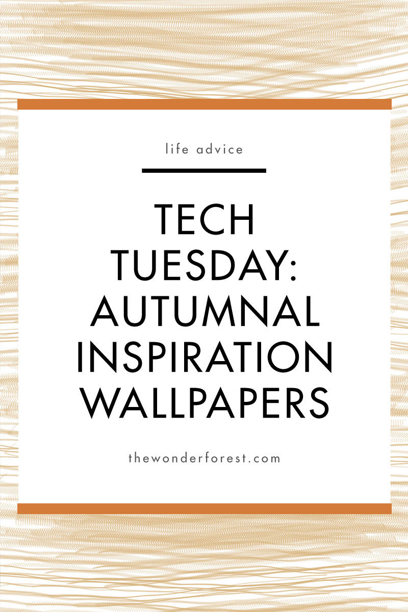 TECH TUESDAY: Autumnal Inspiration Wallpapers