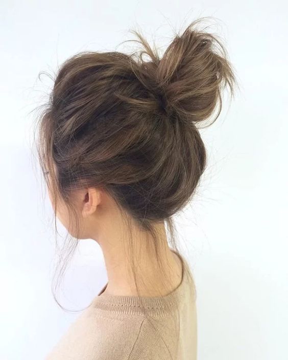 High Messy Bun