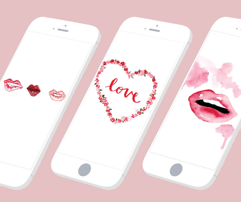 Tech Tuesday: 3 Freebie Phone Wallpapers for Valentine's Day