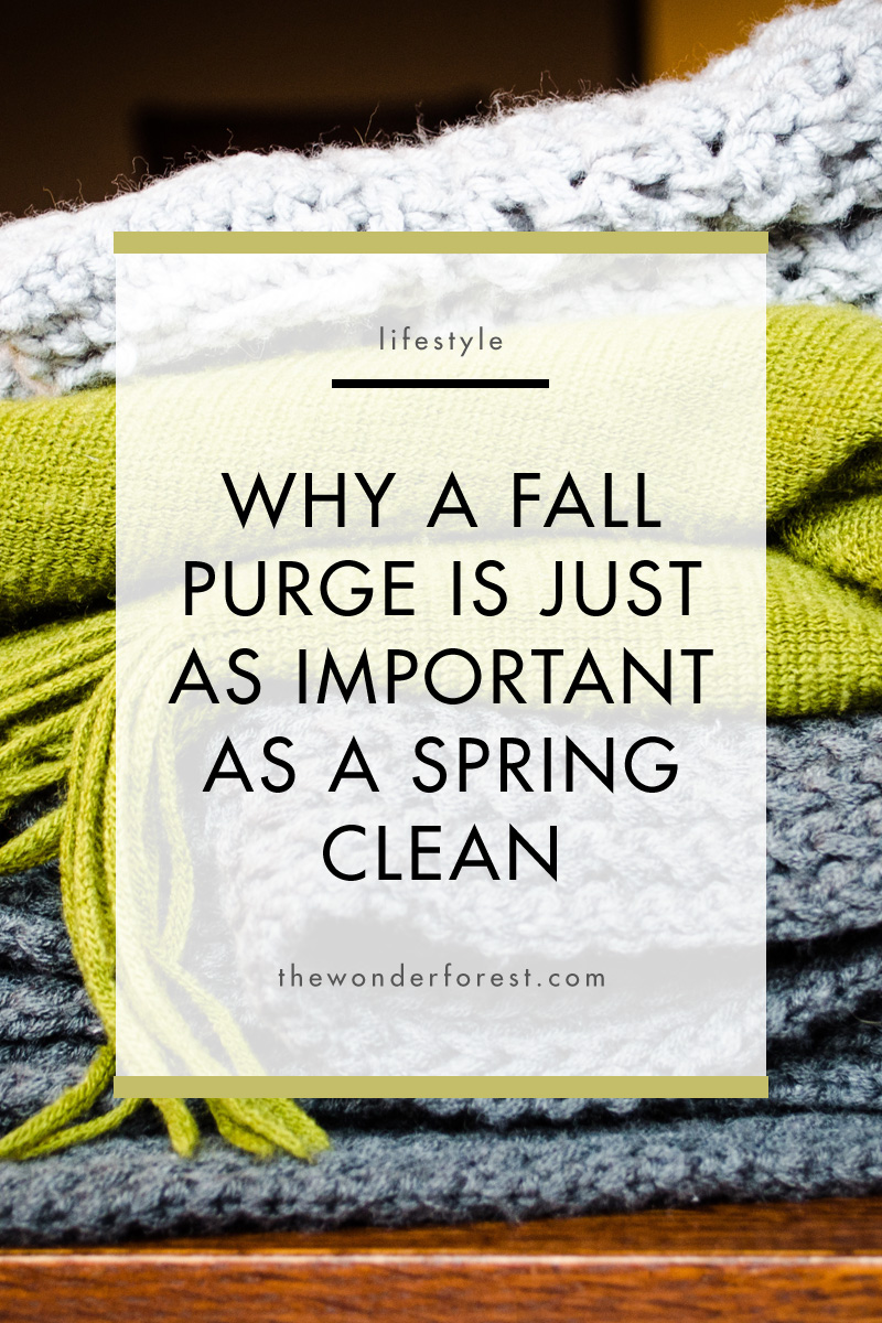 Why a Fall Purge is Just as Important as a Spring Clean