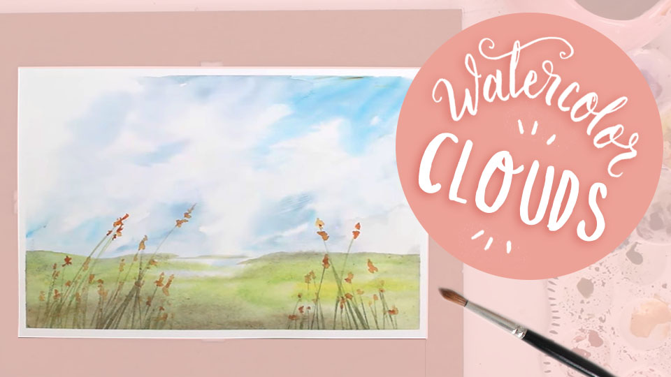 Painting Realistic Watercolor Clouds