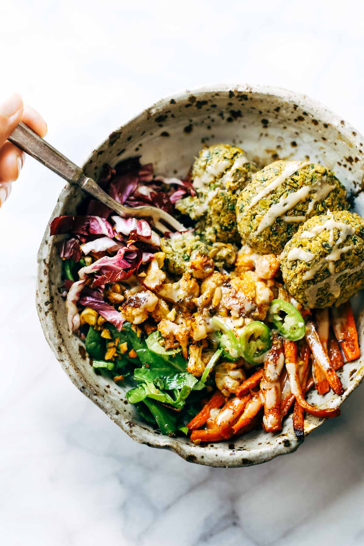 Falafel bowl by Pinch of Yum