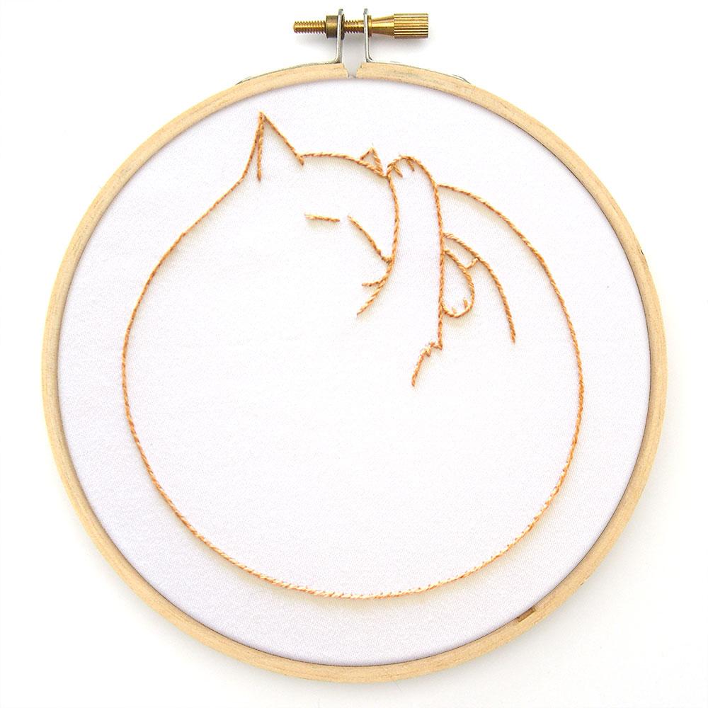Easy DIY Embroidered Hoop
