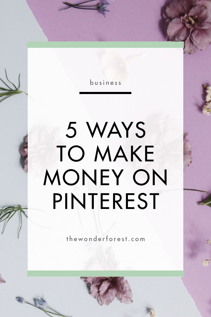 5 Ways to Make Money on Pinterest