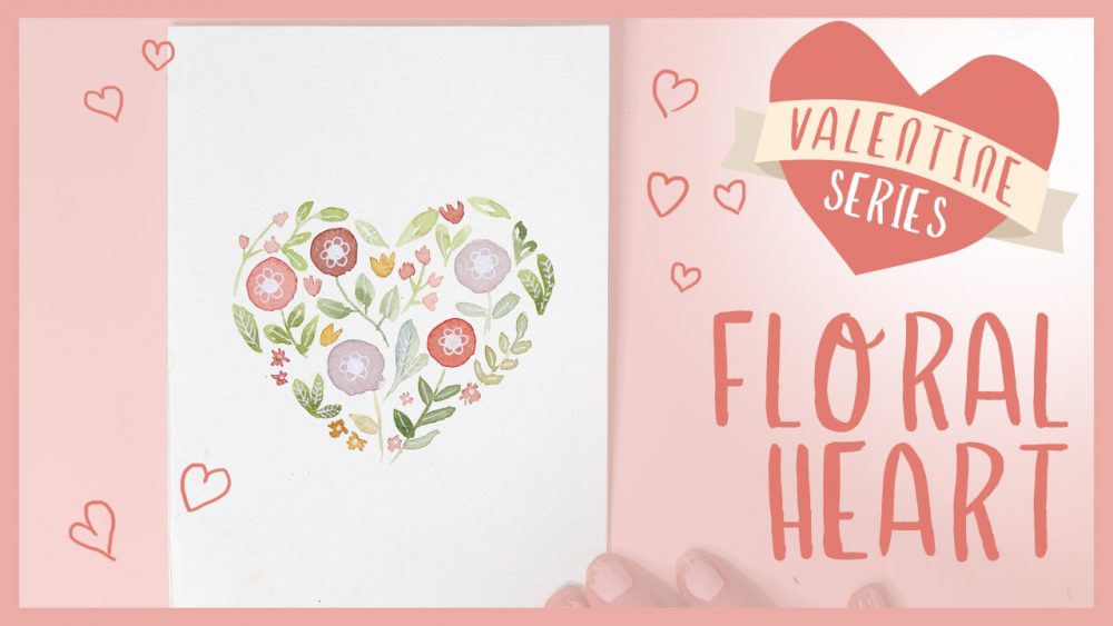 Floral Heart Watercolor Tutorial