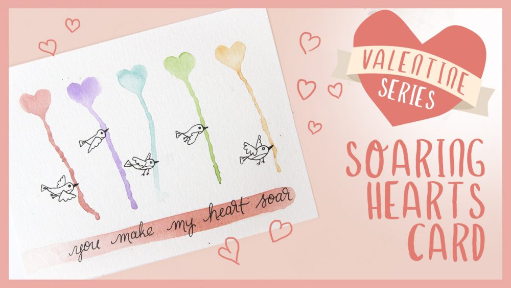 Dripping Hearts Watercolor Tutorial