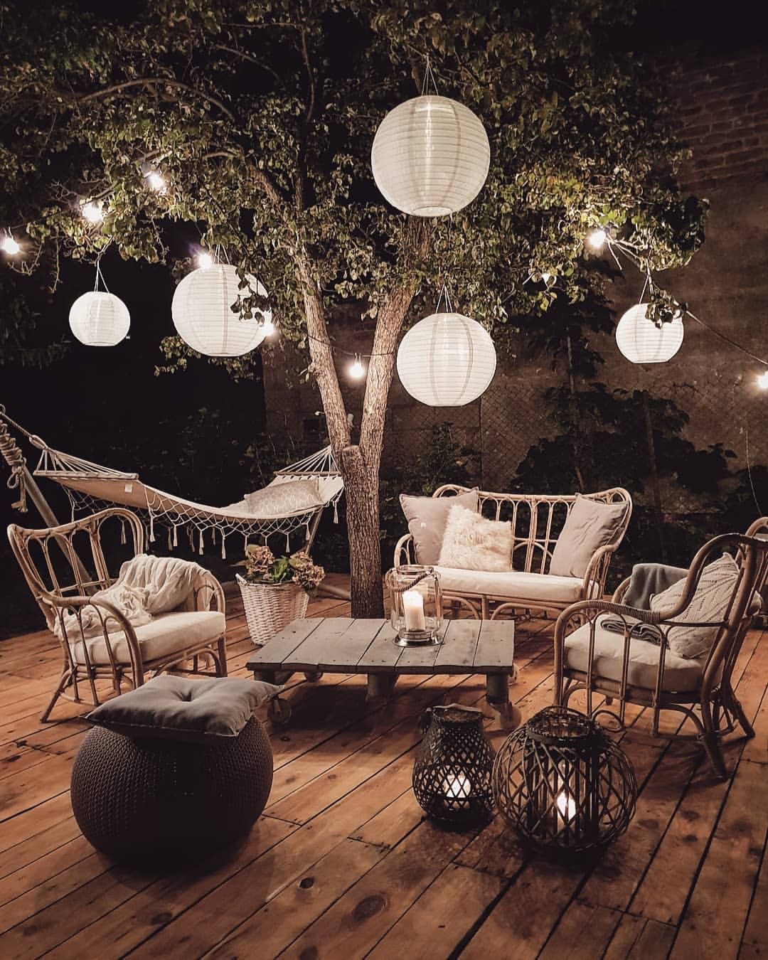 Cozy Bohemian Outdoor Patio