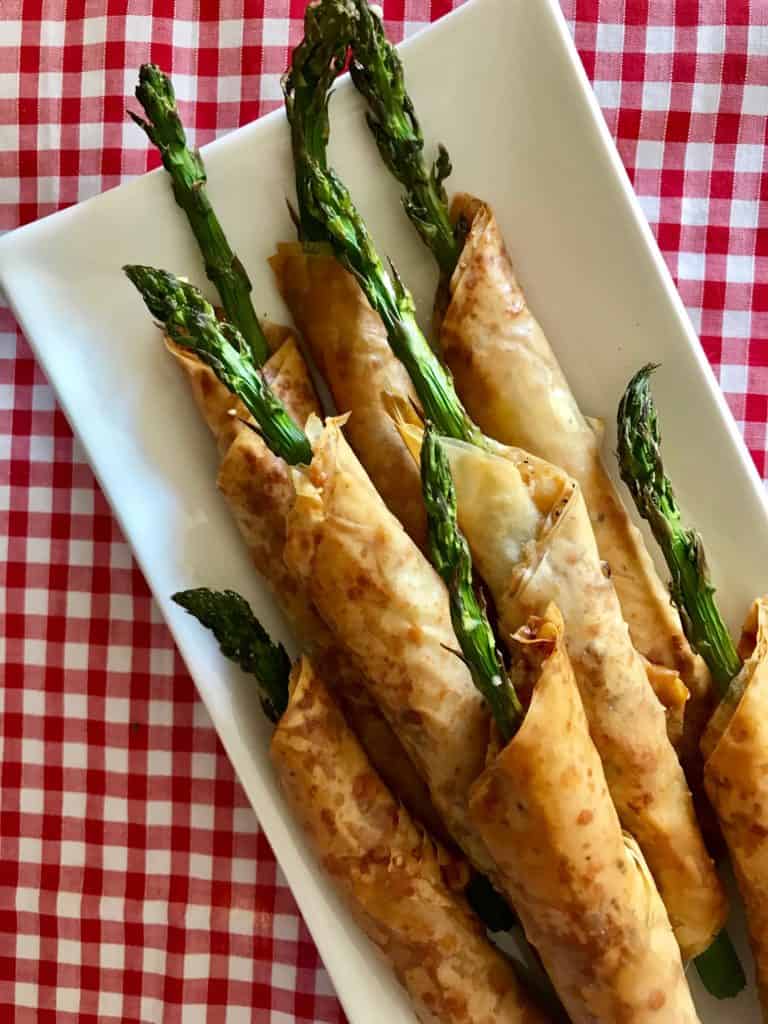 5 Comfort Vegetarian Recipes To Taste This Fall: Asparagus & Parmesan Filo Rolls