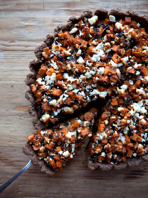 5 Comfort Vegetarian Recipes To Taste This Fall: Sweet Potato & Feta Tart