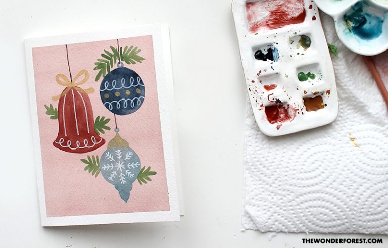 How To Paint Watercolour Ornaments